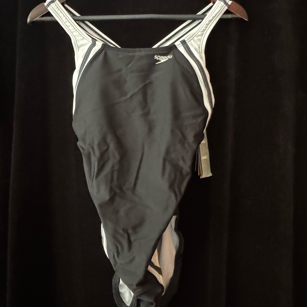 Speedo Black and White Swimsuit